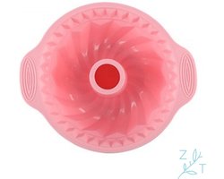 ZijTak - Tulbandvorm - Spiraal bakvorm - siliconen - bakvorm - anti-kleef - roze