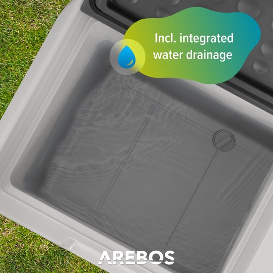 AREBOS Compressor Koelbox - Koelbox Elektrisch 12V 230 Volt - Koelbox Auto - 47L - Temperatuurregeling via APP of LCD-touchscreen - met wielen van Merkloos — afbeelding 5