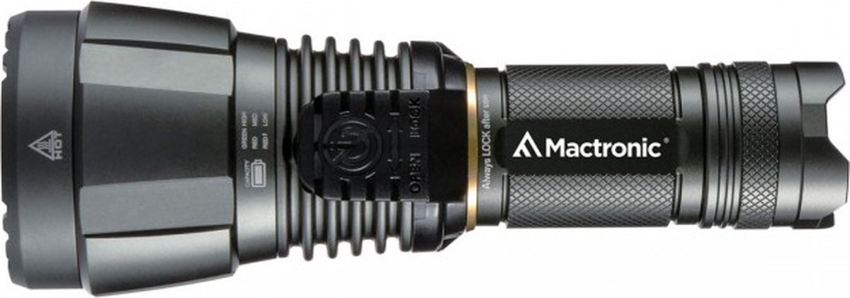Mactronic zaklamp Blitz K3 High Power - 3000 lumen - Zwart