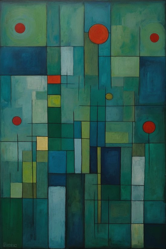 Tableau abstrait vert - Tableau chambre - Tableau verre abstraction - Décoration murale chambre enfant - Tableau plexiglas - Décoration murale salon - 60 x 90 cm 5mm