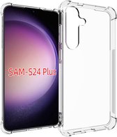 Samusng Galaxy S24 Plus (S24+) Hoesje - MobyDefend Transparante Shockproof TPU Gelcase - Verstevigde Hoeken - Volledig Doorzichtig - GSM Hoesje - Telefoonhoesje Geschikt Voor Samsung Galaxy S24 Plus (S24+)