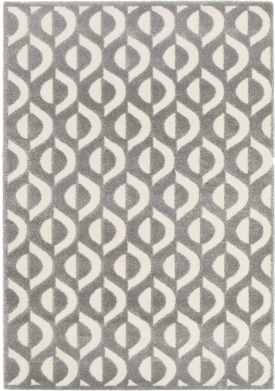 CAROMIO Groot vloerkleed, 160 x 230 cm, super zachte Marokkaanse wasbare antislip vloerkleden voor woonkamer, slaapkamer, thuiskantoor, eetkamer, opvouwbaar, geometrisch, machinewasbaar, blauw