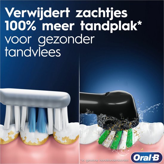 Oral B Pro 3 3900 Duo - Zwart en Roze Elektrische tandenborstel - met extra opzetborstel - Oral B