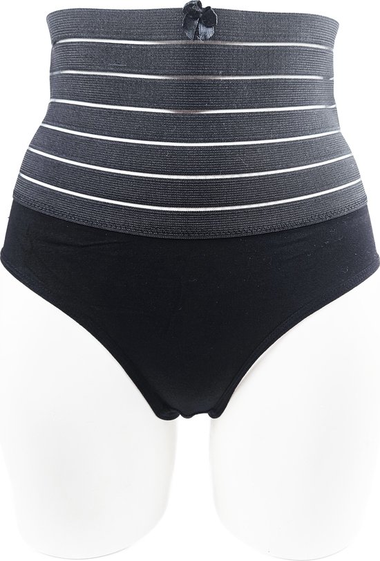 BamBella® - ondergoed - maat L - Sterk corrigerende Taille Korset onderbroek string Zwart