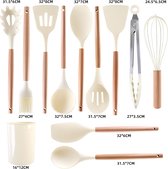 non-stick silicone cookware set, kitchen utensil set - Keukenhulpset - Keukengerei, 12 Pieces