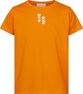 SISTERS POINT Hita-ss Dames T-shirt - Orange/White - Maat S