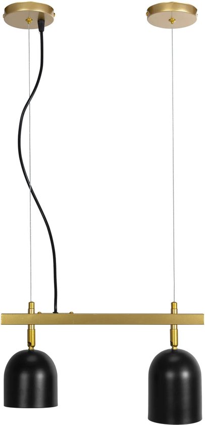 TooLight Hanglamp APP1033-2C - E27 - 2 Lichtpunten - Goud/Zwart