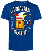 T-shirt kind Carnavals Outfit | Carnavalskleding kinderen | Carnaval Kostuum | Foute Party | Blauw | maat 68