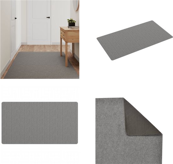 vidaXL Tapis de passage 100x180 cm Gris - Tapis de passage - Tapis de passage - Tapis de couloir - Tapis de passage