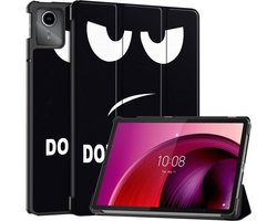 Tablethoes geschikt voor Lenovo Tab M11 Hoesje - Tri-Fold Book Case met Wake/Sleep - Don't Touch