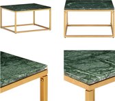 vidaXL Salontafel 60x60x35 cm echt steen met marmeren textuur groen - Salontafel - Salontafels - Salon Tafel - Salon Tafels
