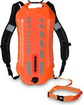BTTLNS zwemboei voor openwaterzwemmen - Zwem boei met drybag - Met LED verlichting - Dubbel gelaagd nylon - 28 liter - Scamander 2.0 - Oranje