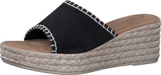 MARCO TOZZI premio, Soft Lining, Leather + Feel Me - insole Dames Muiltjes - BLACK - Maat 36