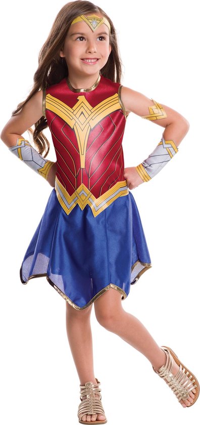 Klassiek Wonder Woman Justice League™ kinderkostuum - Verkleedkleding