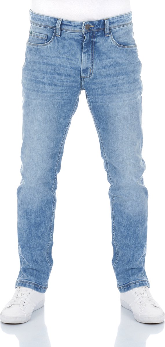 riverso Heren Jeans Broeken RIVChris regular/straight Fit Blauw Volwassenen Denim Jeansbroek
