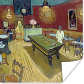 Poster Het Nachtcafé - Vincent van Gogh - 75x75 cm