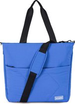 Reistas voor dames, uitbreidbaar, 18 liter, waterdicht, weekendtas, sporttas, handbagagetas met 15 inch laptopvak en trolleyhoes voor reizen, gym, werk, school, universiteit en sauna, helder