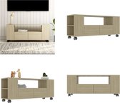 vidaXL Tv-meubel 120x35x48 cm bewerkt hout sonoma eikenkleurig - Tv-kast - Tv-kasten - Hifi-kast - Hifi-kasten