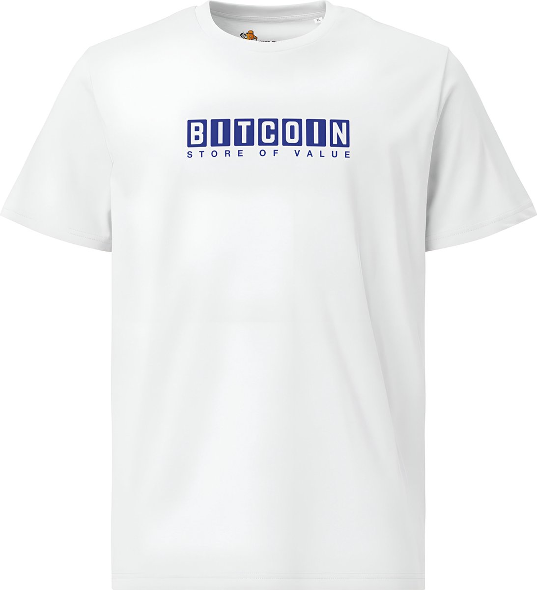 Bitcoin T-shirt Store of Value - Unisex - 100% Biologisch Katoen - Kleur Wit- Maat S | Bitcoin cadeau| Crypto cadeau| Bitcoin T-shirt| Crypto T-shirt| Crypto Shirt| Bitcoin Shirt| Bitcoin Merch| Crypto Merch| Bitcoin Kleding