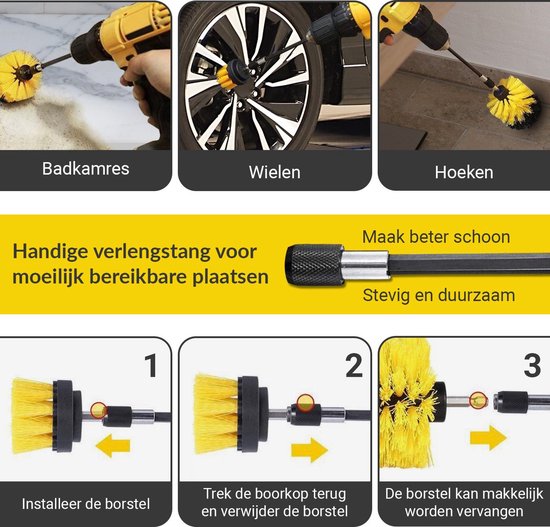 ProChef Spoelborstel 5-delig Per stuk