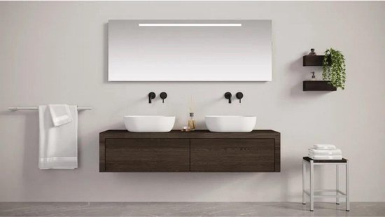 Looox M-Line spiegel 80 x 60 cm.met verlichting en verwarming