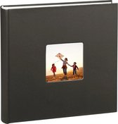 Jumbo Fine Art Fotoalbum, Xxl-Album, 30 X 30, 100 Witte Pagina'S Voor Maximaal 400 Foto'S In Fotoformaat, 10 X 15 cm, Zwart