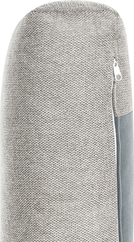 ALLA - Canapé trois places - Gris clair - Polyester