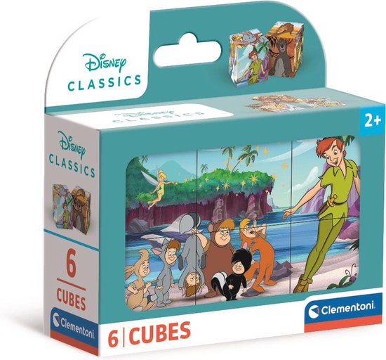Clementoni - 6 Blokken Puzzel - Disney Classic - 6 afbeeldingen - Vanaf ...