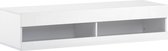 Merax TV-Meubel met LED Verlichting - TV Kast - Hoogwaardige Kast met Opbergruimte - Wit