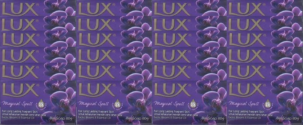 Lux Zeep Magic Spell (paars) 80 gr - Voordeelverpakking 24 stuks