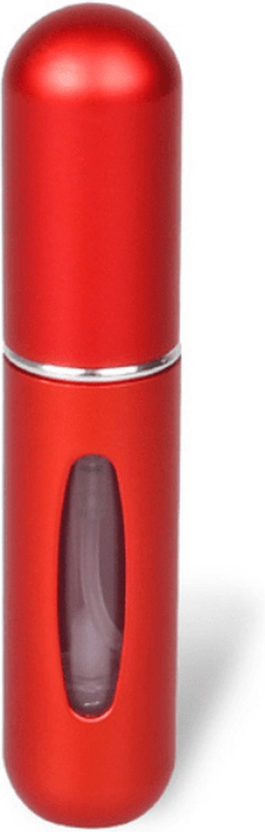 Goedkoopste T.O.M. Parfumverstuiver- 1 Parfumvuller 5 ML -Mat Rood- Parfum verstuiver navulbaar - Verstuiver flesje leeg - Draagbare Mini navulbare Spray - Navulling Parfum flesje - Hervulbare Parfumfles - Travel Size