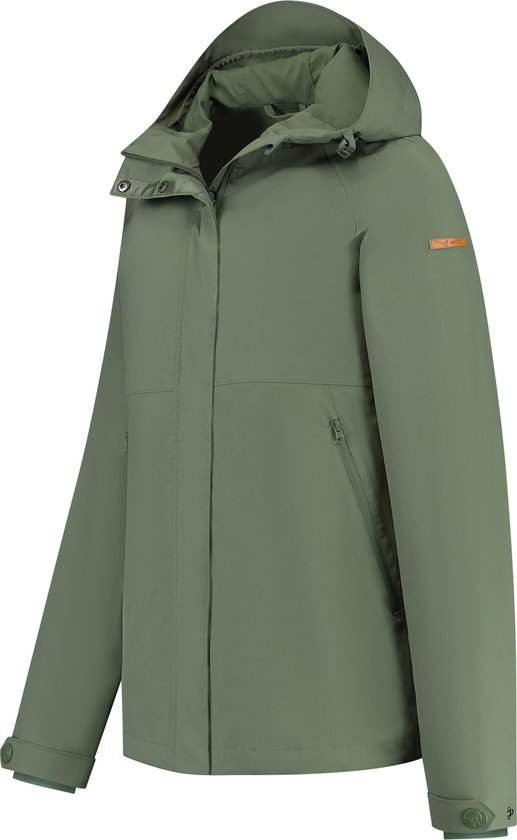 MGO Skylar - Waterdichte jas dames - Regen jacket vrouwen - Groen - Maat S