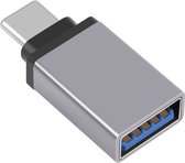 DrPhone TA1 USB C naar USB 3.0 OTG Adapter – Type C mannelijk naar USB 3.0 Vrouwelijk Converter – Grijs