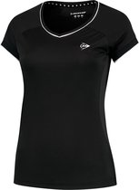 Dunlop Clubline Crew Tee - sportshirts - zwart - Vrouwen