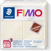 FIMO leather-effect - ovenhardende boetseerklei standaard blokje 57 g - ivoor