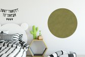 WallCircle - Wandcirkel ⌀ 90 - Leer - Groen - Dierenhuid - Ronde schilderijen woonkamer - Wandbord rond - Muurdecoratie cirkel - Kamer decoratie binnen - Wanddecoratie muurcirkel - Woonaccessoires