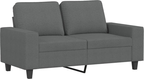 vidaXL-Ensemble de salon 2 pièces-tissu-gris foncé