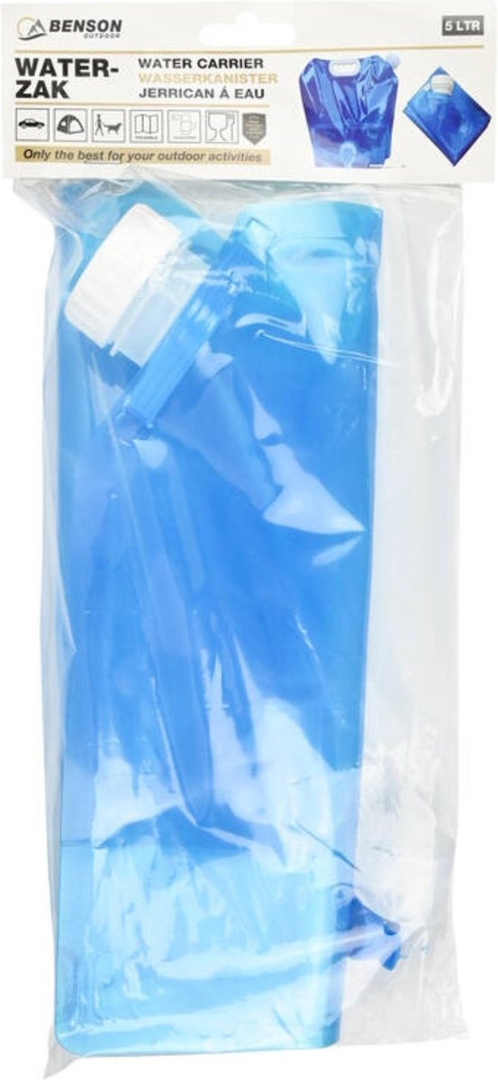 Benson Opvouwbare waterzak - 5 liter - met kraan - ideaal voor outdoor avonturen van Benson — afbeelding 4