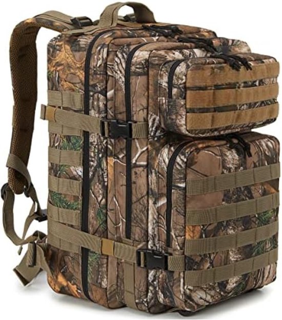 Militaire rugzak - Leger rugzak - Tactical backpack - Leger backpack - Leger tas - 45cm x 33cm x 29cm - 45L - Dode Bomen Camouflage
