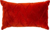 Kussen Simar 50x30cm - oranje/rood