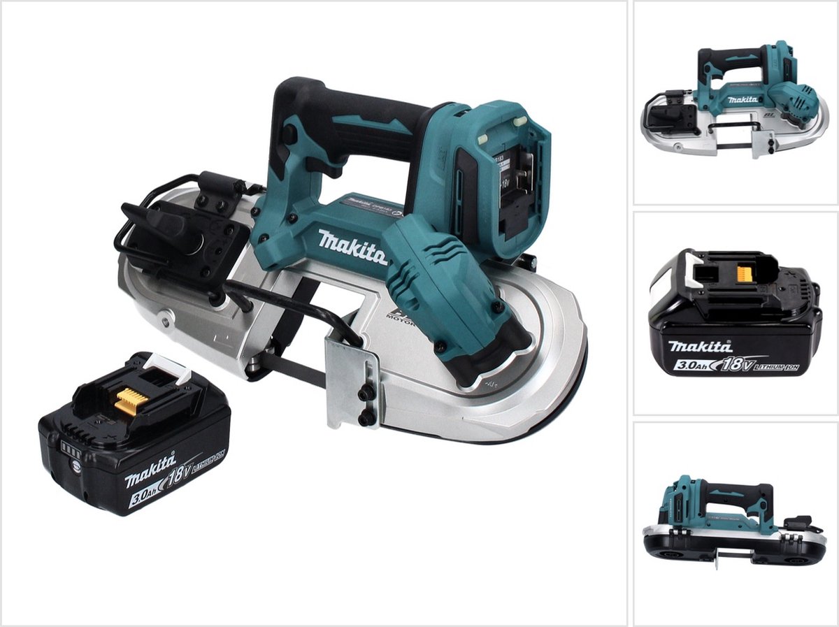 Makita DPB 183 F1 accu-lintzaag 18 V 66 mm borstelloos + 1x accu 3,0 Ah - zonder oplader