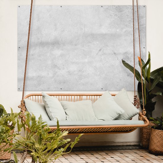 Muurdecoratie Marmer - Textuur - Grijs - Marmerlook - 180x120 cm - Tuinposter - Tuindoek - Buitenposter