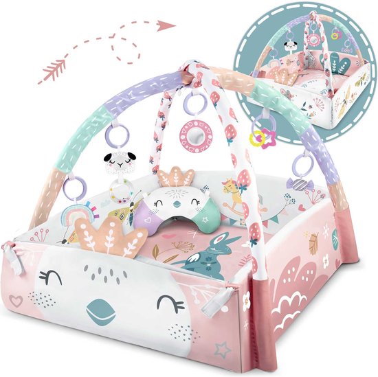 Tapis de jeu pour bébé - Interactif et éducatif - 110x100cm