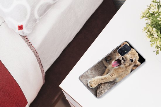 Coque Samsung Galaxy A71 - Cub - Lions - Mignon - Coque de téléphone en Siliconen