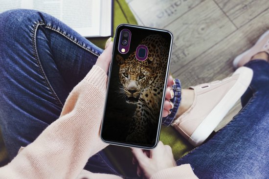 Coque Samsung Galaxy A40 - Léopard - Animaux sauvages - Légère - Coque de téléphone en Siliconen