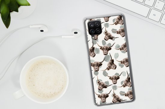 Coque Samsung Galaxy A12 - Vache - Highlander écossais - Animaux - Siliconen