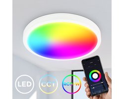 B.K.Licht - Slimme LED Plafondlamp - met app bediening - dimbaar - WiFi - instelbare kleurtemperatuur - Ø27cm