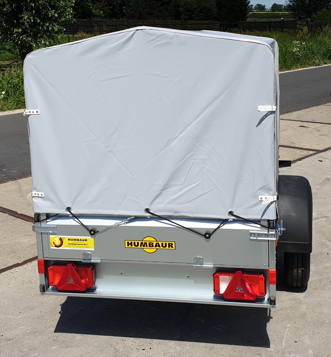 Humbauer aanhangwagen - aanhanger met verlichting - 750 kg - huif - afdekzeil – foto 4
