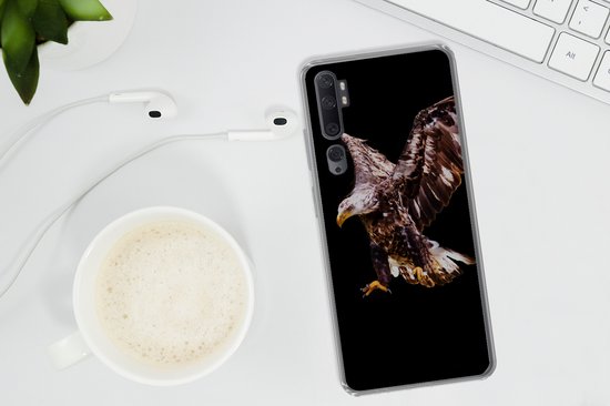 Coque de téléphone compatible avec Xiaomi Mi Note 10 Pro - Aigle - Vogel - Ressorts - Coque de téléphone en Siliconen Coque de téléphone