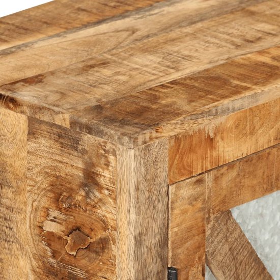 vidaXL Tv-meubel 100x34x46 cm massief ruw mangohout